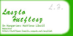 laszlo hutflesz business card